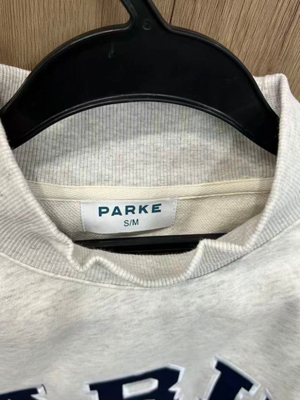 Grey Parke Mock Neck Crop Sweatshirt S/M - Picture 5 of 6